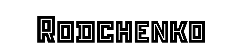 Rodchenko Inline C Font Download Free